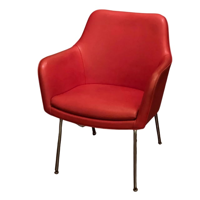 Stylish midcentury bucket chair by GoodForm, 1951. The chair is comfortable and sturdy with classic midcentury lines....