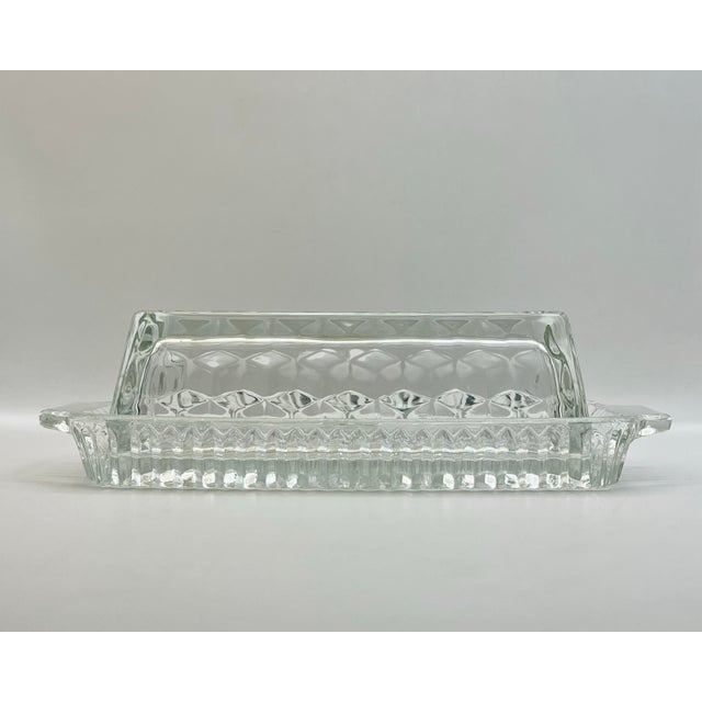 Vintage Pressed Glass Butter Dish For Sale - Image 11 of 11
