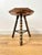 Brown Victorian Wooden Bobbin Tripod Leg Side Table For Sale - Image 8 of 12