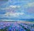 Wood Framed French Provincial Lavender Landscape For Sale - Image 7 of 9