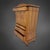 Biedermeier Cherrywood Veneer Secretary Desk with Pointed Gable, Thuringia, 1820s For Sale - Image 4 of 11