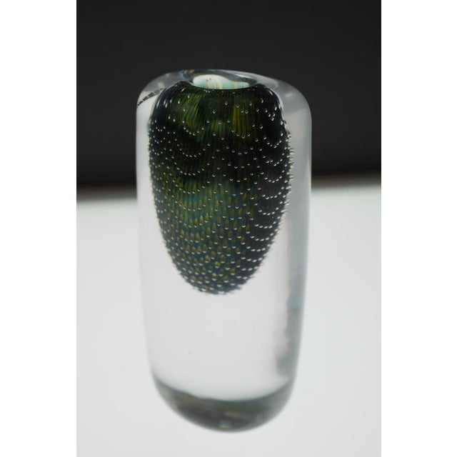 Swedish Miniature Art Glass Kraka Vase by Sven Palmqvist for Orrefors, 1950s For Sale - Image 6 of 12