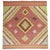 Intriguing square size Turkish Kilim. Measures: 8'2" x 8'7".