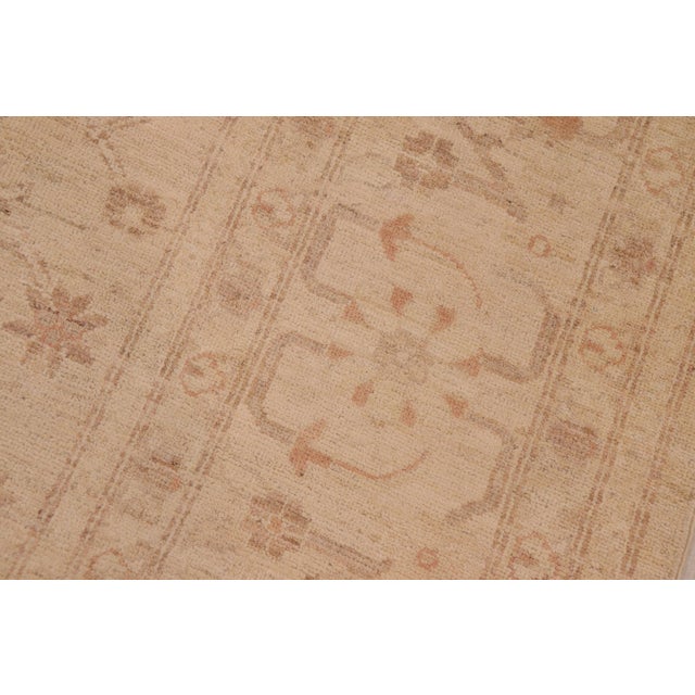 Textile Boho Chic Ziegler Beige Brown Hand-Knotted Wool Rug- 8'9'' X 12'0'' For Sale - Image 7 of 8