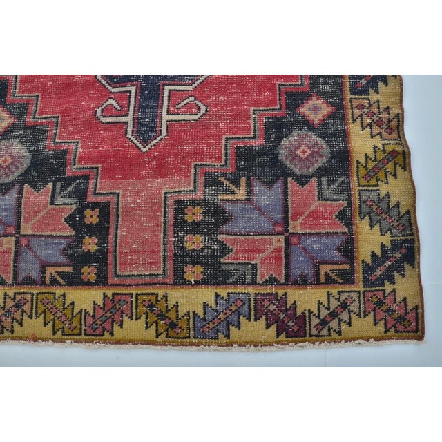 Vintage Handknotted Area Carpet For Sale - Image 10 of 10