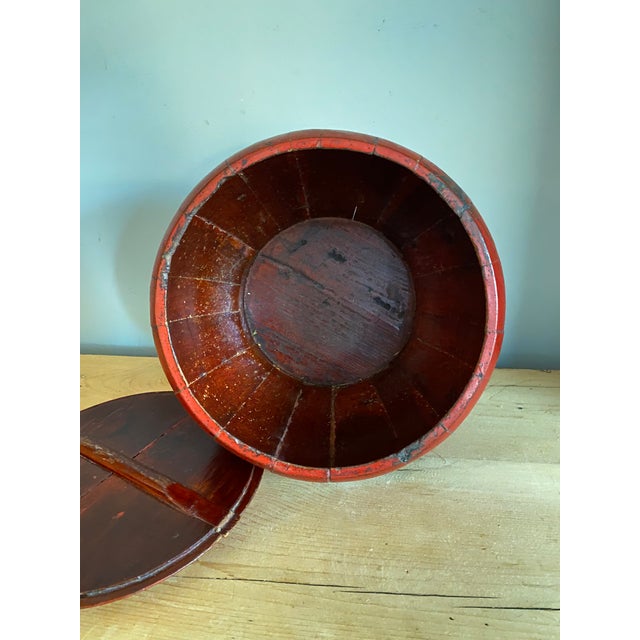 Early 20th Century Early 20th Century Burmese Red Lacquer Box For Sale - Image 5 of 8