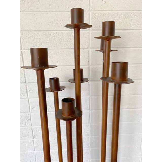 Eight Candle Holder Iron Floor Candelabra Chairish