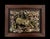 Chinoiserie Mounted Antique Chinese Mythical 'Scaled Qilin' Dragon, Glazed Shiwan Tile, Framed Wall Hanging For Sale - Image 3 of 11