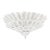 Majestic Contemporary Sanded Murano Glass Flush Mount by Simoeng For Sale