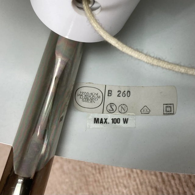 1960s Model B 260 Table Lamp by Hans Agne Jakobsson Markaryd, Sweden, 1960s For Sale - Image 5 of 6