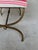 Spanish Iron Bench in Striped Fabric For Sale - Image 12 of 12