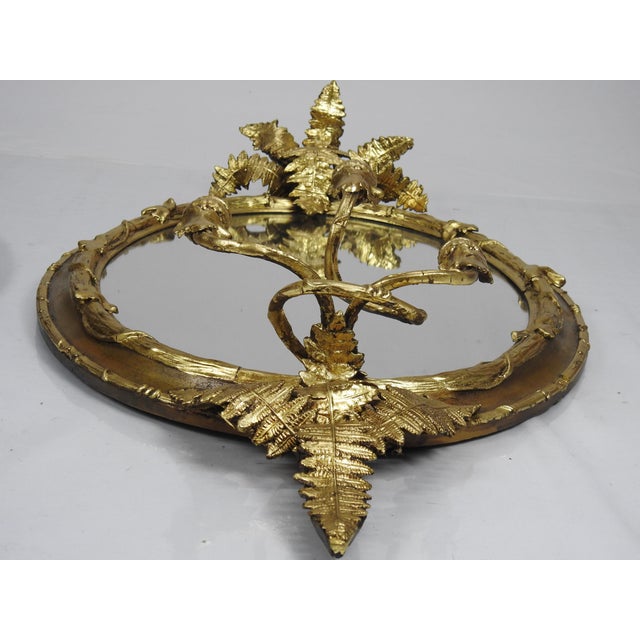 Early 19th Century Fern Leaf Mirror with Candle Sconces - a Pair For Sale In Nashville - Image 6 of 13