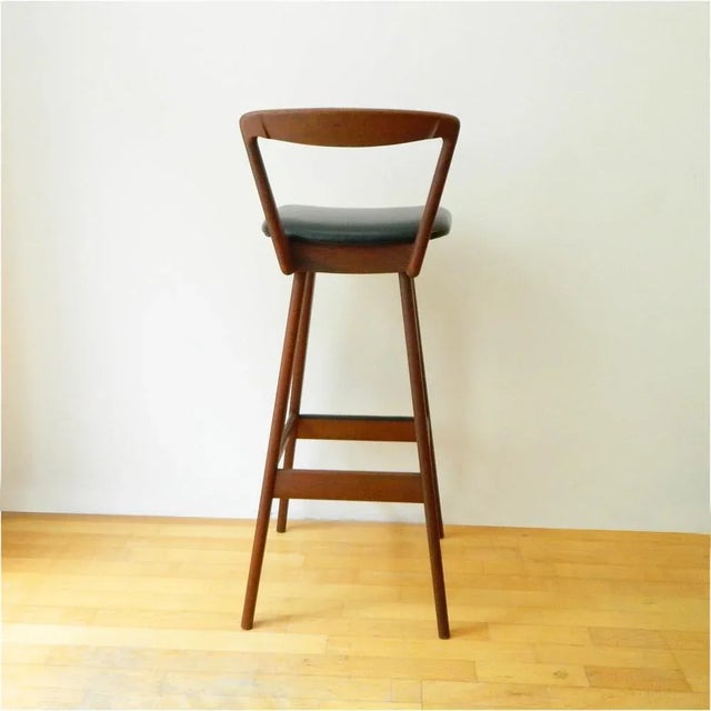 Teak Bar Stools by Henry Rosengren Hansen for Brand Möbeltiliebie, 1960s For Sale - Image 6 of 9