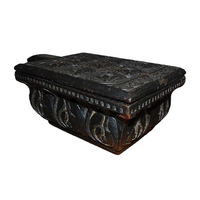Antique Carved Wooden Shelf For Sale