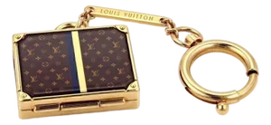 Mid 20th Century Louis Vuitton Monogram Alzer Bag Charm With Mirror Key Ring