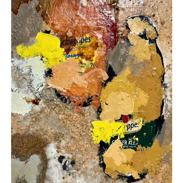 Pop Art Jordi Prat Pons, Spanish Pop Art Catalan Mixed Media Torn Paper Collage Painting Jori Prat Pons, 1995-2002 For Sale - Image 3 of 5