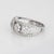 1.35ct Diamond Cluster Ring Sz 6.5 Estate 14k White Gold Band Flowers Jewelry For Sale - Image 4 of 7