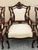 Antique Victorian Carved Mahogany Inlaid Parlor Set Sofa and 4 Chairs - 5 PCS For Sale In Philadelphia - Image 6 of 18