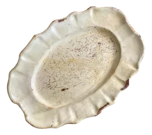 Large Glazed Earthenware Dish