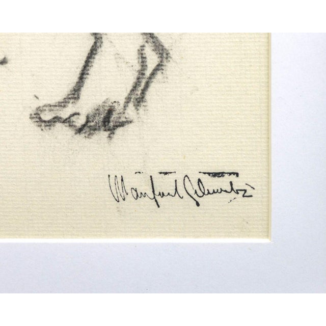 Manfred Schwartz Nude Woman Study Charcoal For Sale In New York - Image 6 of 7