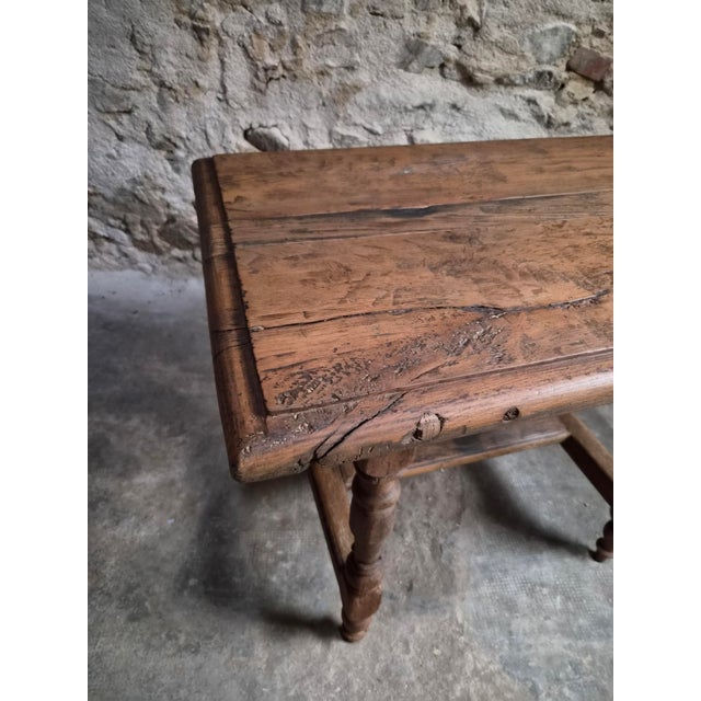 18th Century 18th Century French Rustic Oak Country Table For Sale - Image 5 of 18