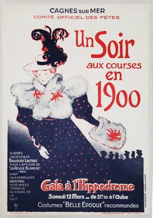 After Henri De Toulouse Lautrec, An Evening at the Races, 1965, Lithograph