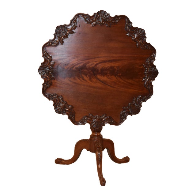 18th C Mahogany Irish Tea Table For Sale