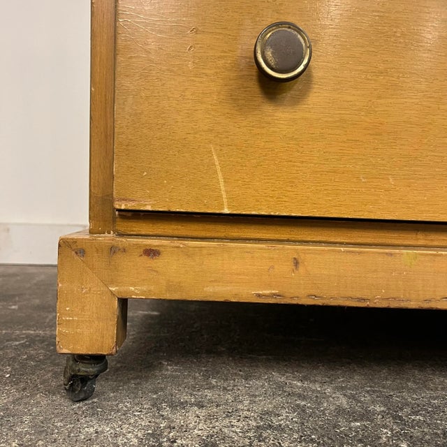 Tall Robsjohn Gibbings for Widdicomb Chest With Secretary Desk For Sale - Image 12 of 12