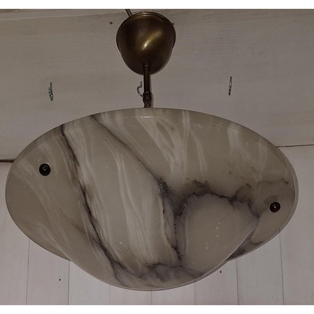 German Art Deco Ceiling Lamp, 1930 For Sale - Image 6 of 7