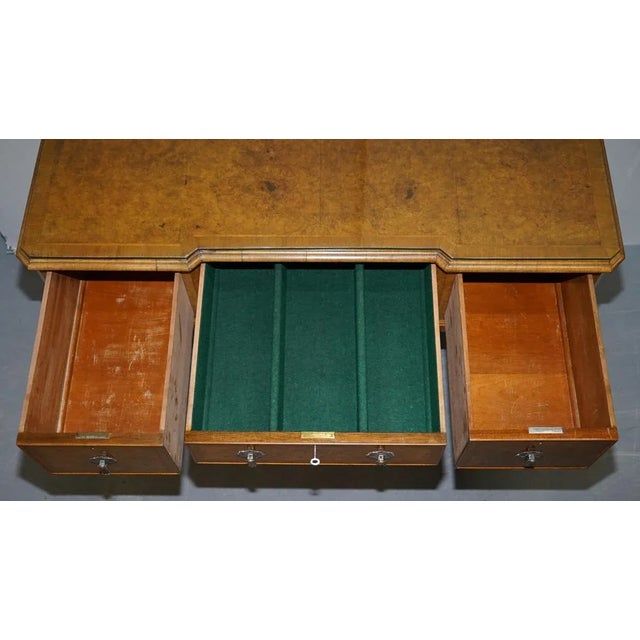 Burr Walnut Art Deco Console Table from Denby & Spinks For Sale - Image 18 of 18