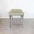 Iron Double Loop Bench, Green Linen For Sale - Image 4 of 8