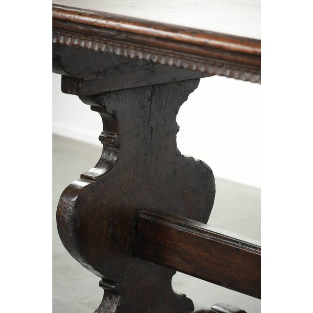 Antique Italian Dining Table in Walnut, 1500s For Sale - Image 13 of 14