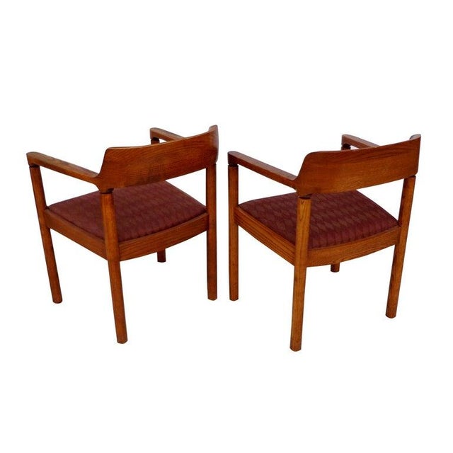 Late 20th Century Late 20th Century Nico Zographos Ireland Arm Chairs - a Pair For Sale - Image 5 of 10