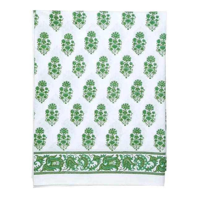 Riya Twin Bed Green Fitted Sheet For Sale