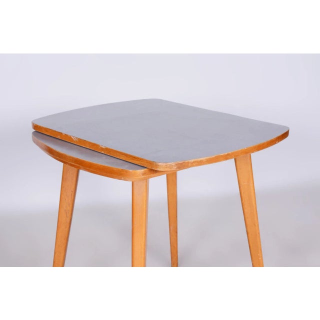 Wood Mid-Century Coffee Table in Beech, Czechia, 1950s For Sale - Image 7 of 9