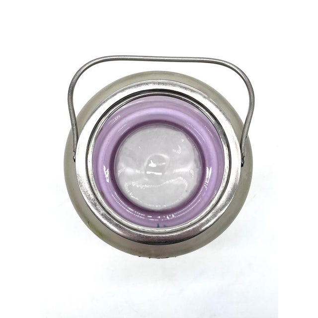 Antique Art Nouveau Glass Bonbonnière with Floral Decoration, 1900s For Sale - Image 11 of 17