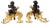 Louis XV Style Firewood Cabinets in Gilded and Patinated Bronze, Set of 2 For Sale