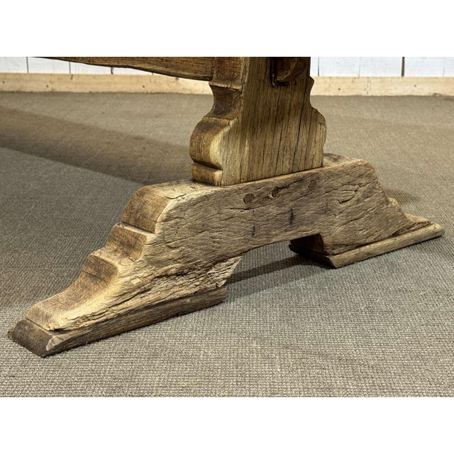 Antique Monastery Table in Raw Oak, 1800s For Sale - Image 11 of 18