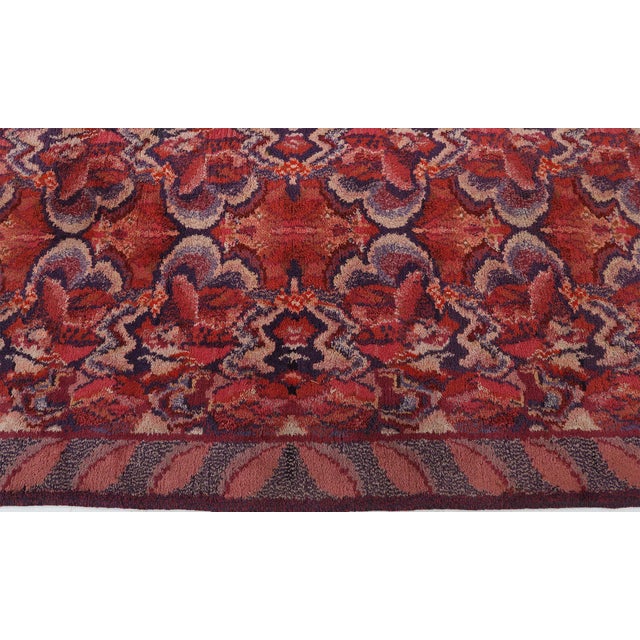 1950s Doris Leslie Blau Mid-Century Scandinavian Abstract Lavender Rug Pile For Sale - Image 5 of 8
