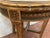 Louis XV style pedestal table in wood and gilt stucco Four cabriole legs with a stretcher Apron decorated with small...