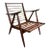Mid Century Wooden Lounge Chair For Sale