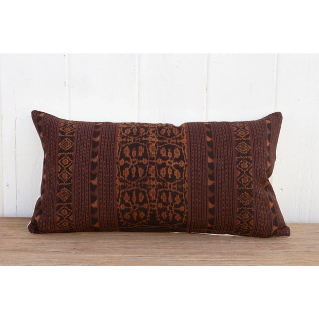 19th Century Sula Antique Sumatran Ikat Pillow For Sale - Image 5 of 8