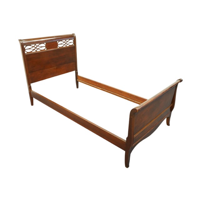 Huntley Furniture Mahogany Traditional Duncan Phyfe Style Twin Size Bed