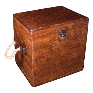 Antique Maritime Decanter Box, English, Walnut, Rum, Whiskey Storage, Georgian For Sale