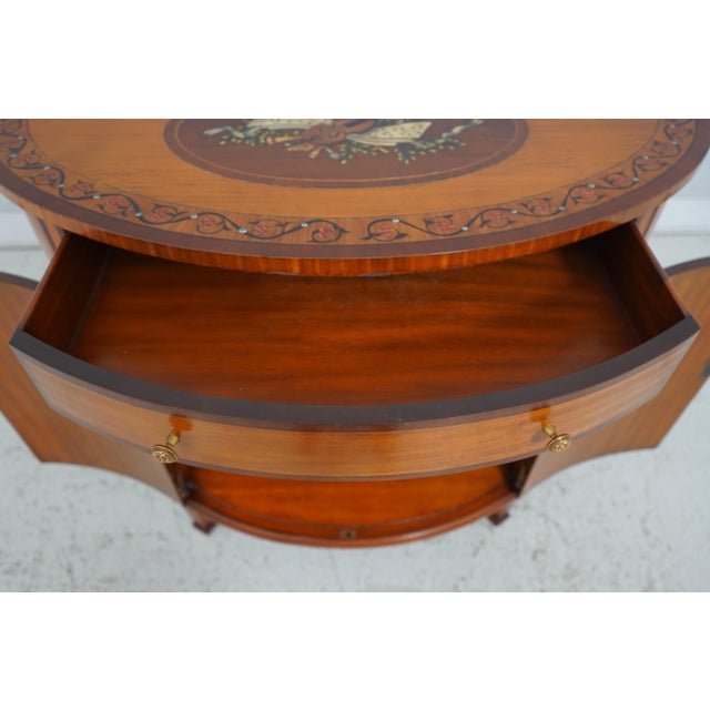 Maitland - Smith Maitland Smith Satinwood Paint Decorated Server For Sale - Image 4 of 12