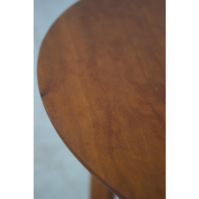 Brown Thomas Moser Round Cherry Small Occasional End Table For Sale - Image 8 of 12