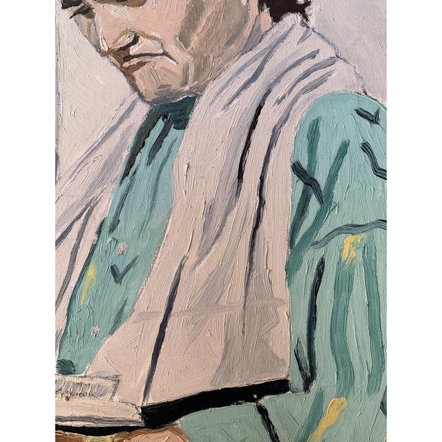 Oil Painting While Reading a Book Oleksandr Gukalov For Sale - Image 11 of 12