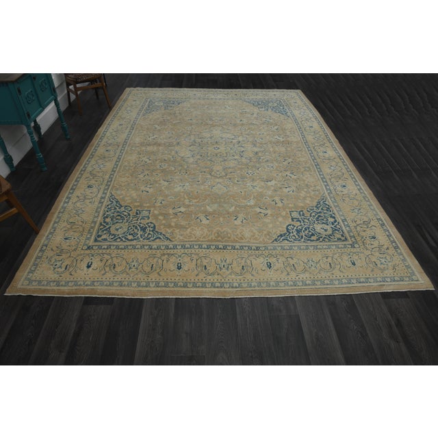 Vintage Persian Hand-Knotted area rug is a semi-antique vintage area rug. The '70s Eastern region of Anatolian's unique...