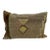 Turkish Hemp Pillow Cushion Natural Brown Green Pillow Cushion Cover 16" x 24" For Sale