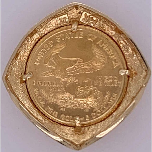 Yellow 14 Karat Yellow Gold Coin Pendant Necklace 32 Grams Total, Italy For Sale - Image 8 of 10